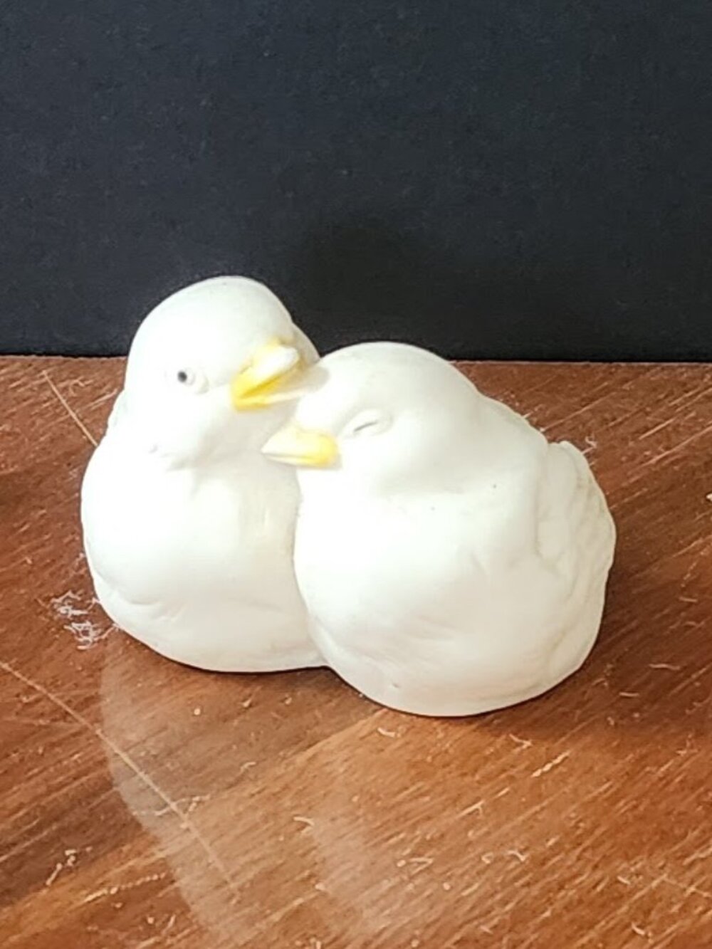 Department 56 Snuggling Snowbirds Lovebirds Porcelain Bisque Mini Figurine